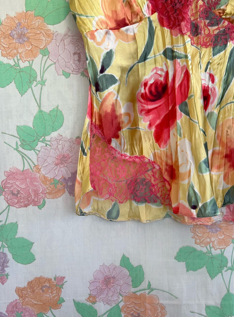 Y2K Unique Floral Top