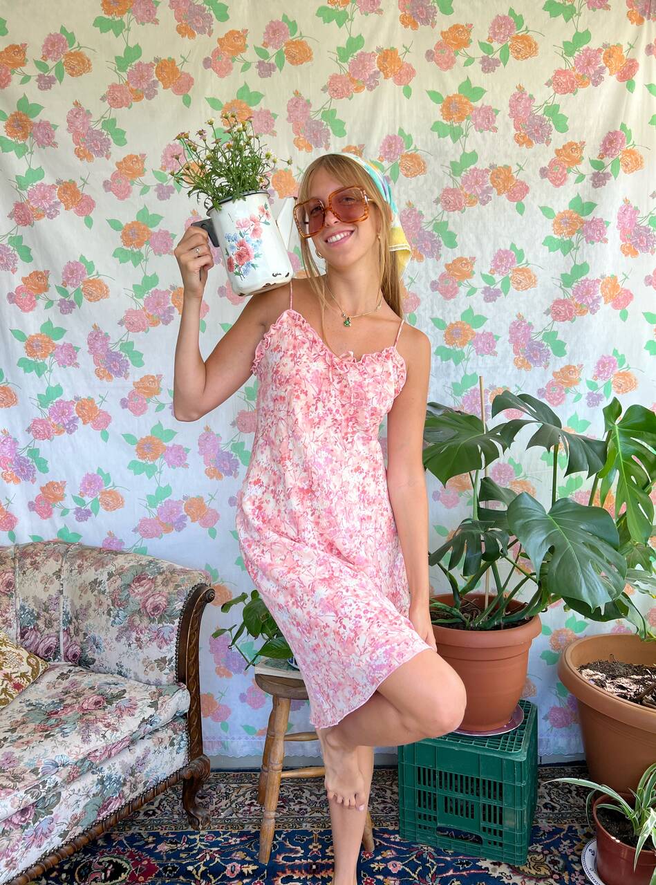 90's Rose Slip Dress