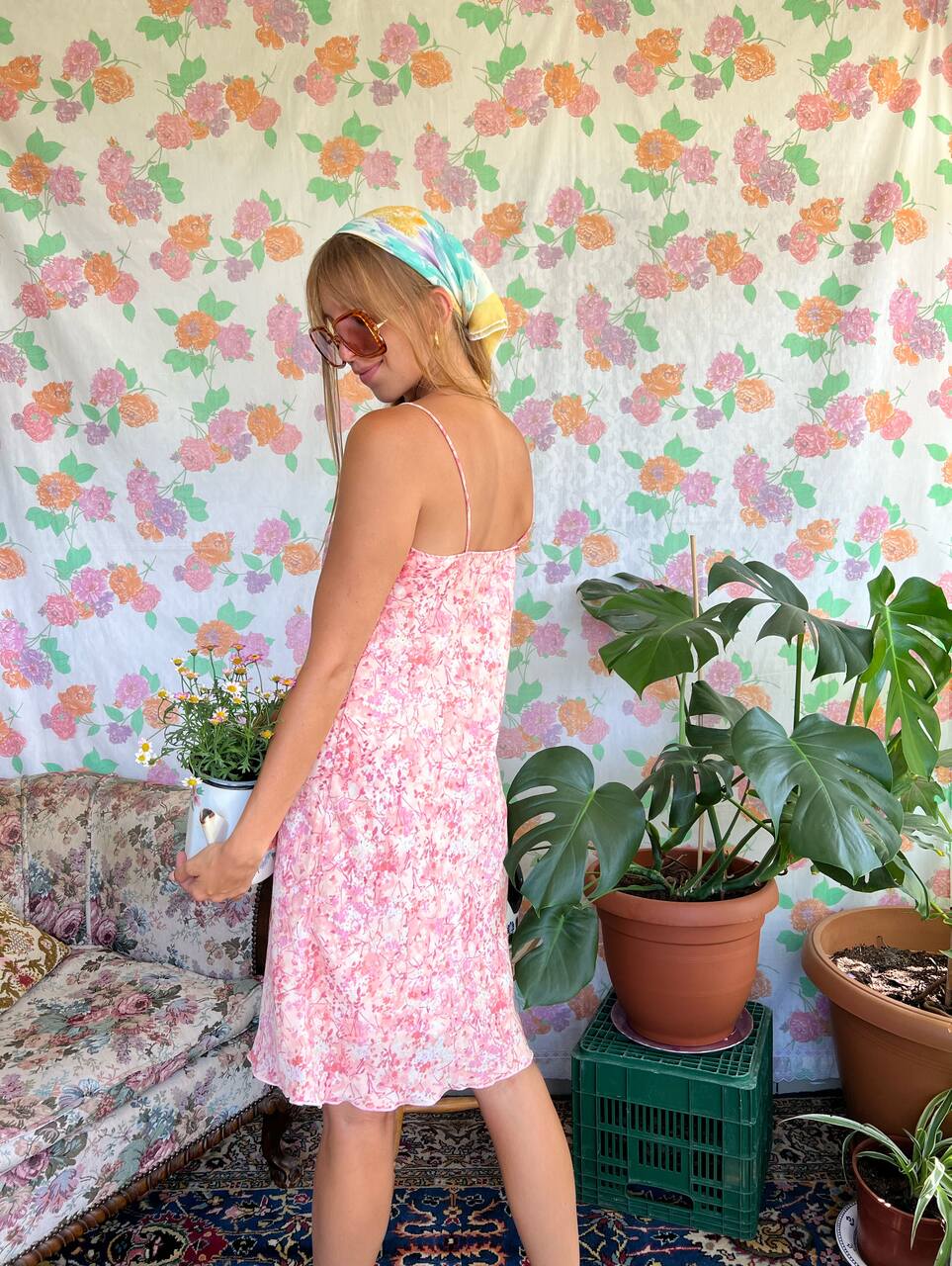 90's Rose Slip Dress