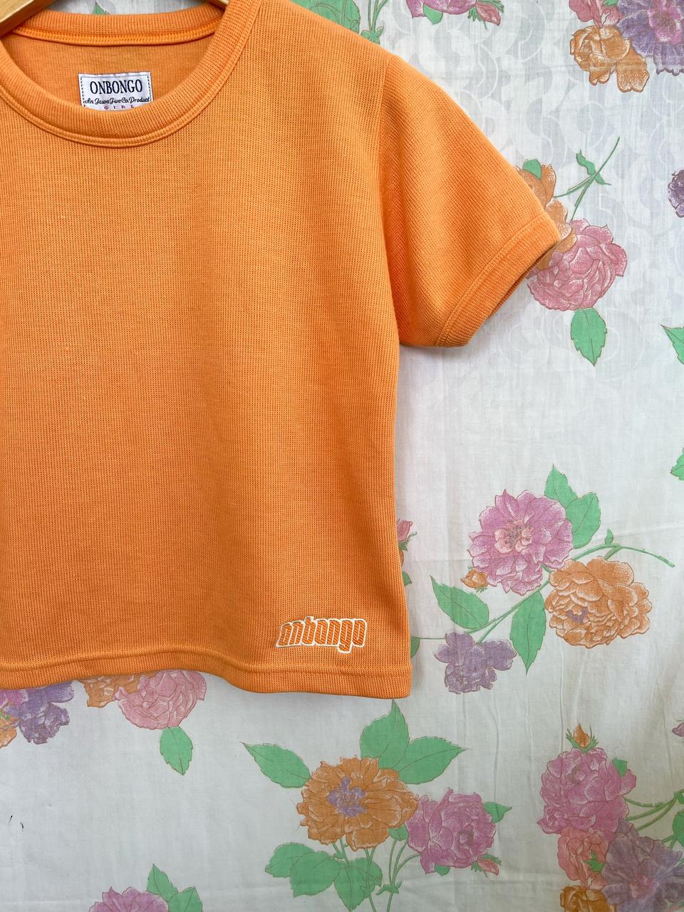 90's Onbongo Orange Cropped Top