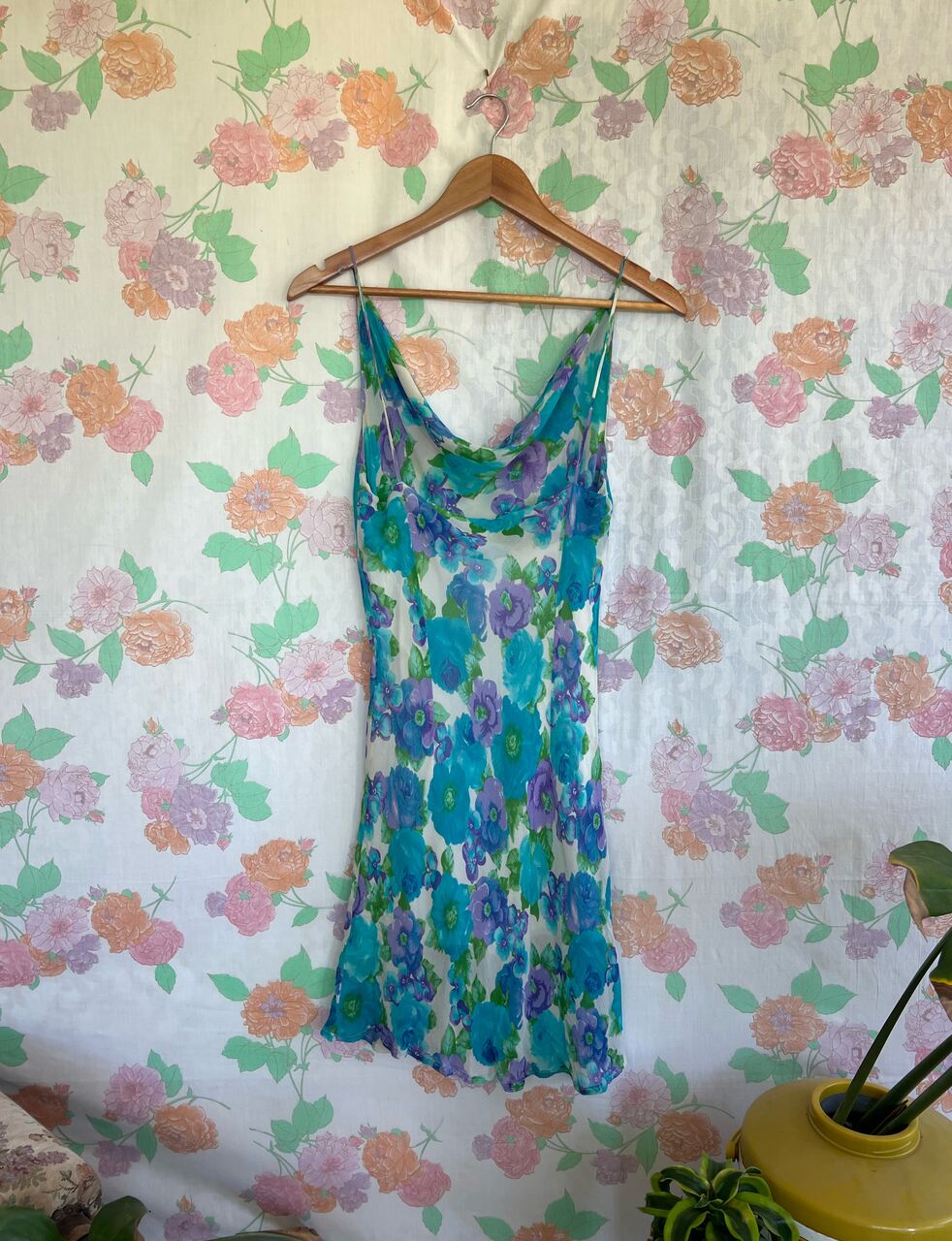 90's Silk Garden Dress