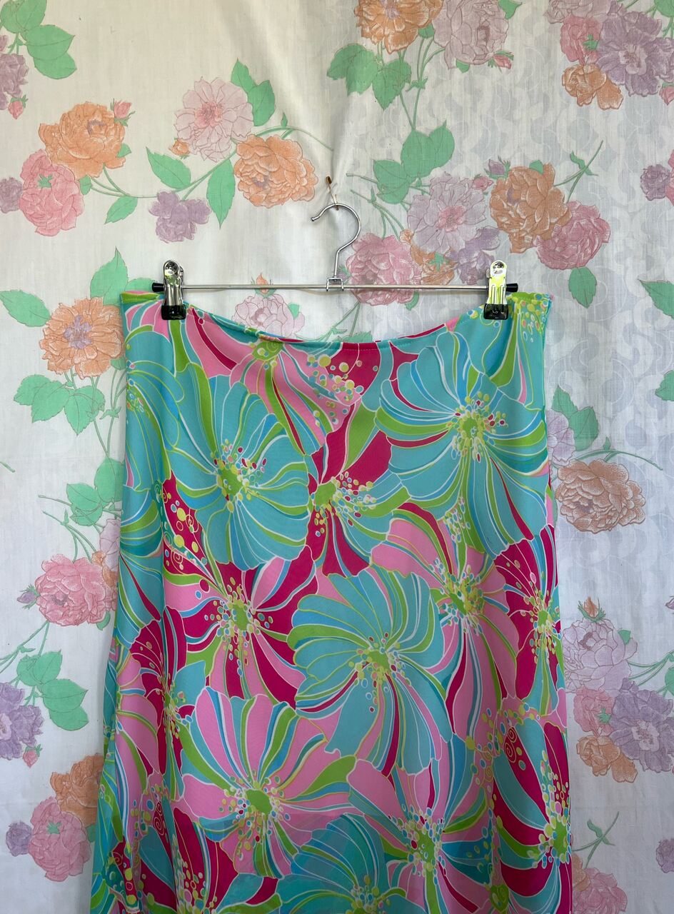 Y2K Pastel Floral Skirt