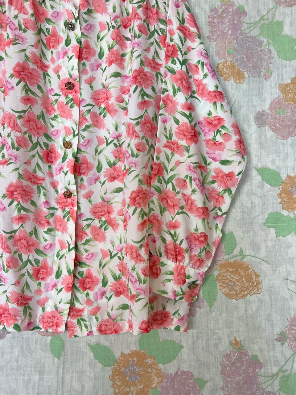 90's Flower Garden Long Sleeve Shirt