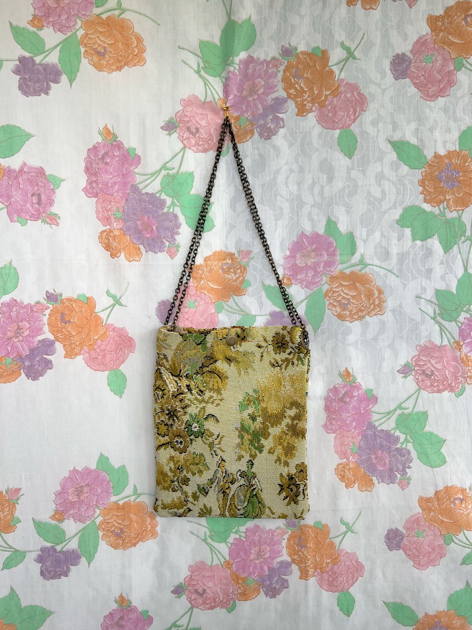 Vintage Tapestry Side Bag | Upcycled