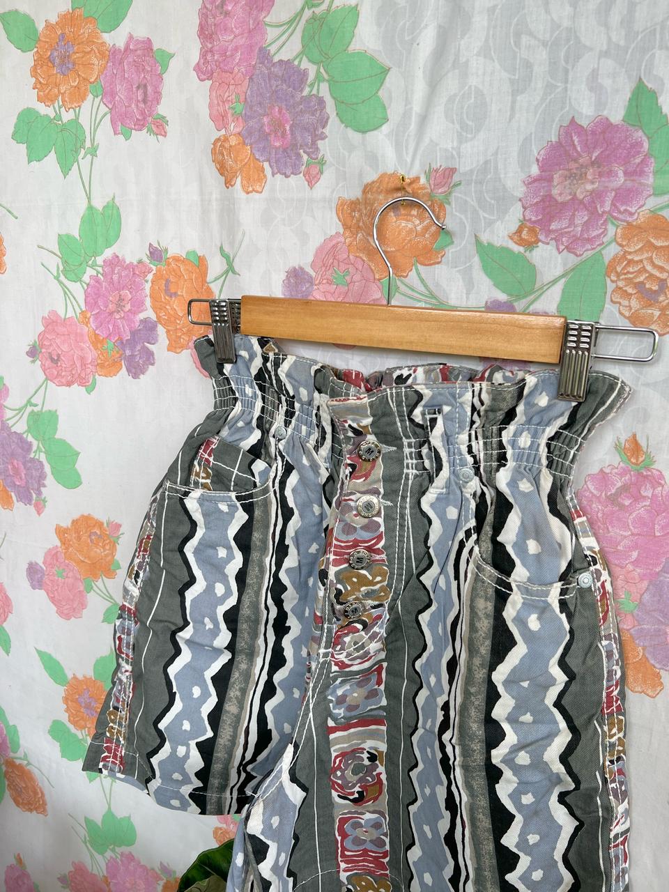 Ethnic Printed Vintage Shorts - With the tag!