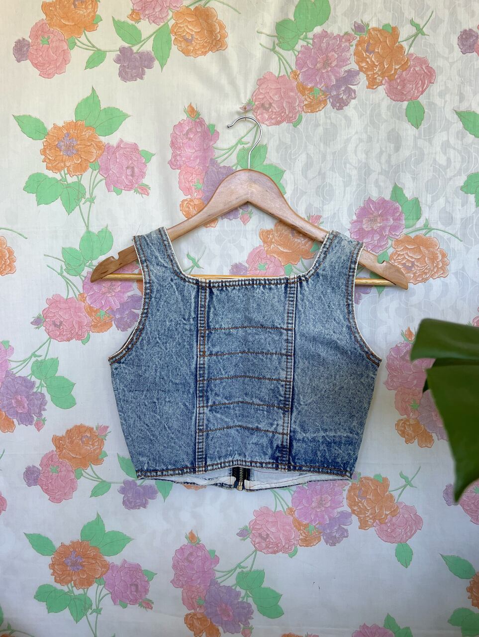 90's Denim Corset Top