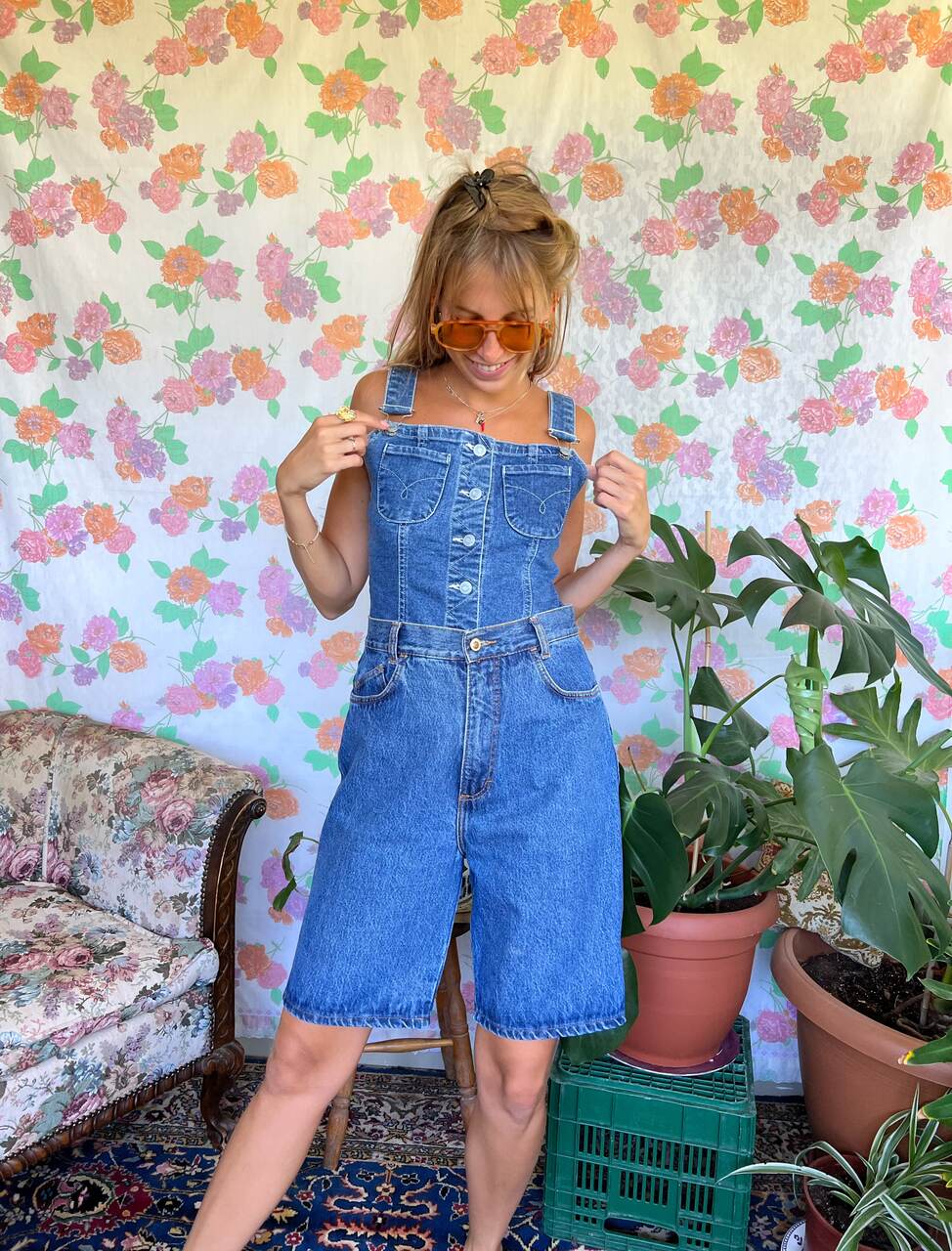 90's Denim Corset Top