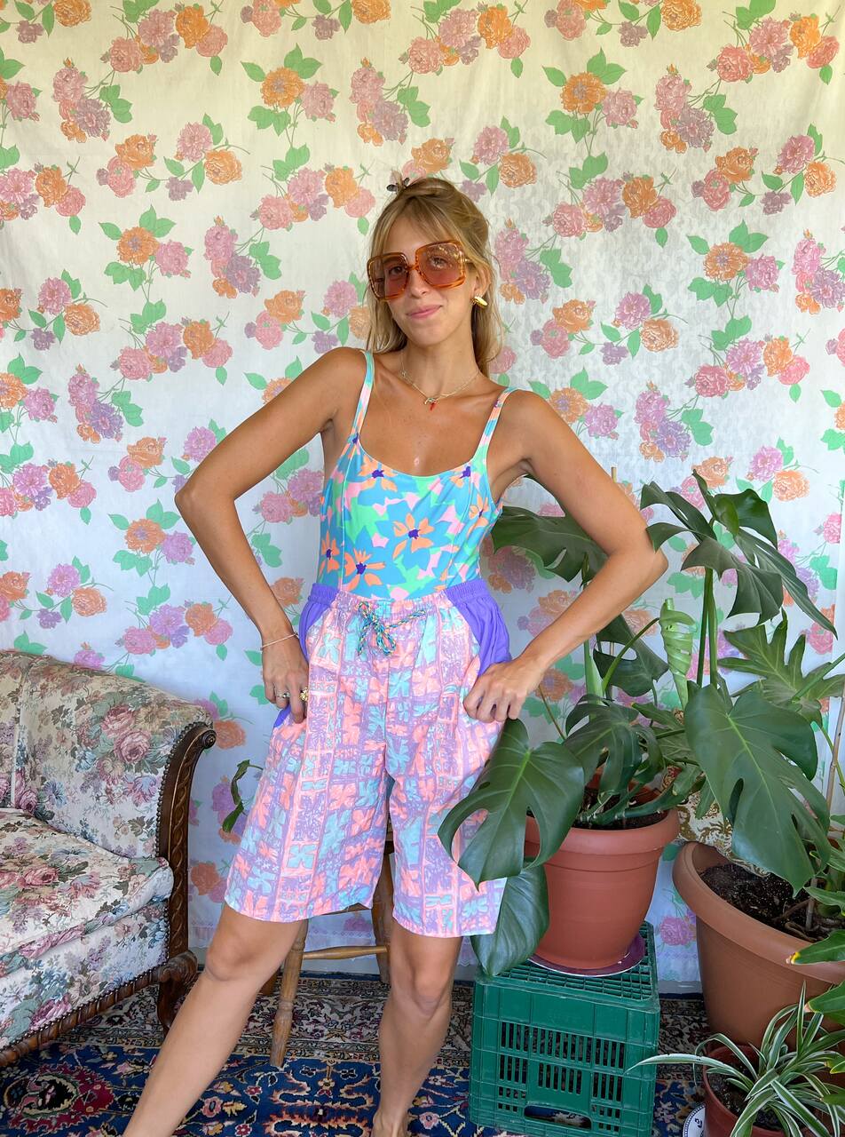 Neon Pastel 90's Swimsuit
