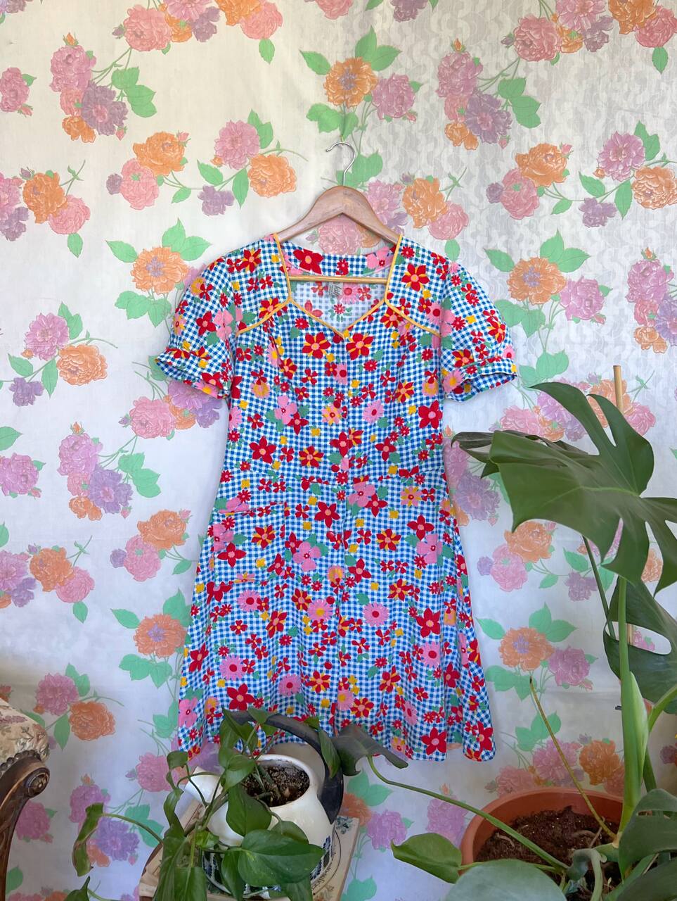 Vintage Printed Summer Dress