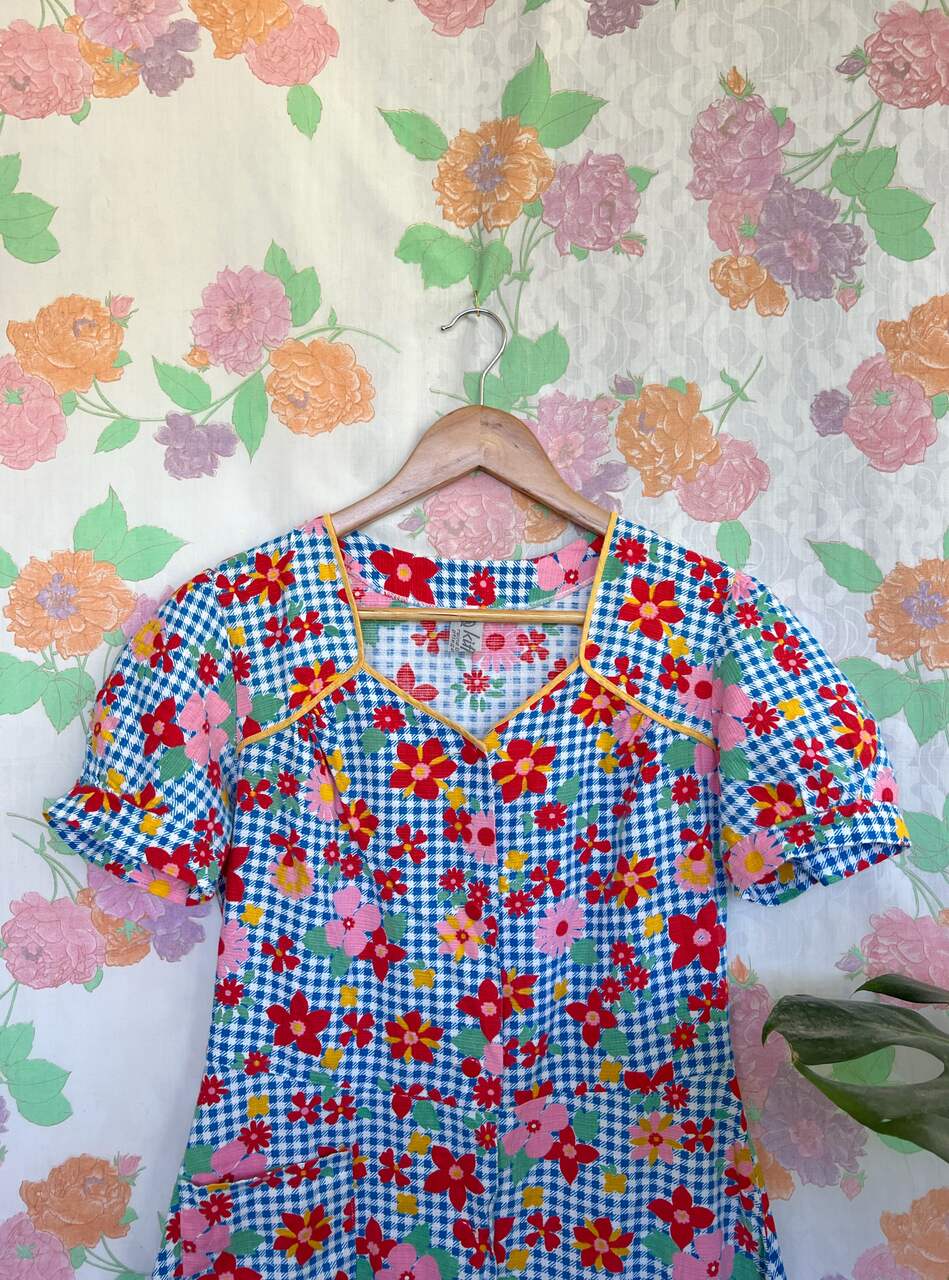 Vintage Printed Summer Dress