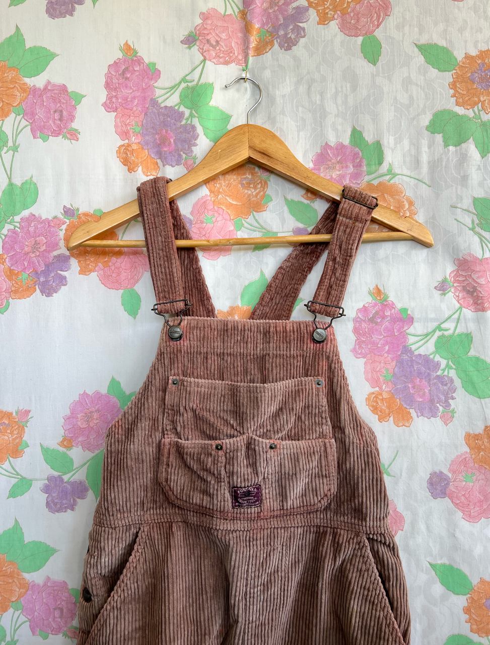 Corduroy Vintage Short Jumpsuit