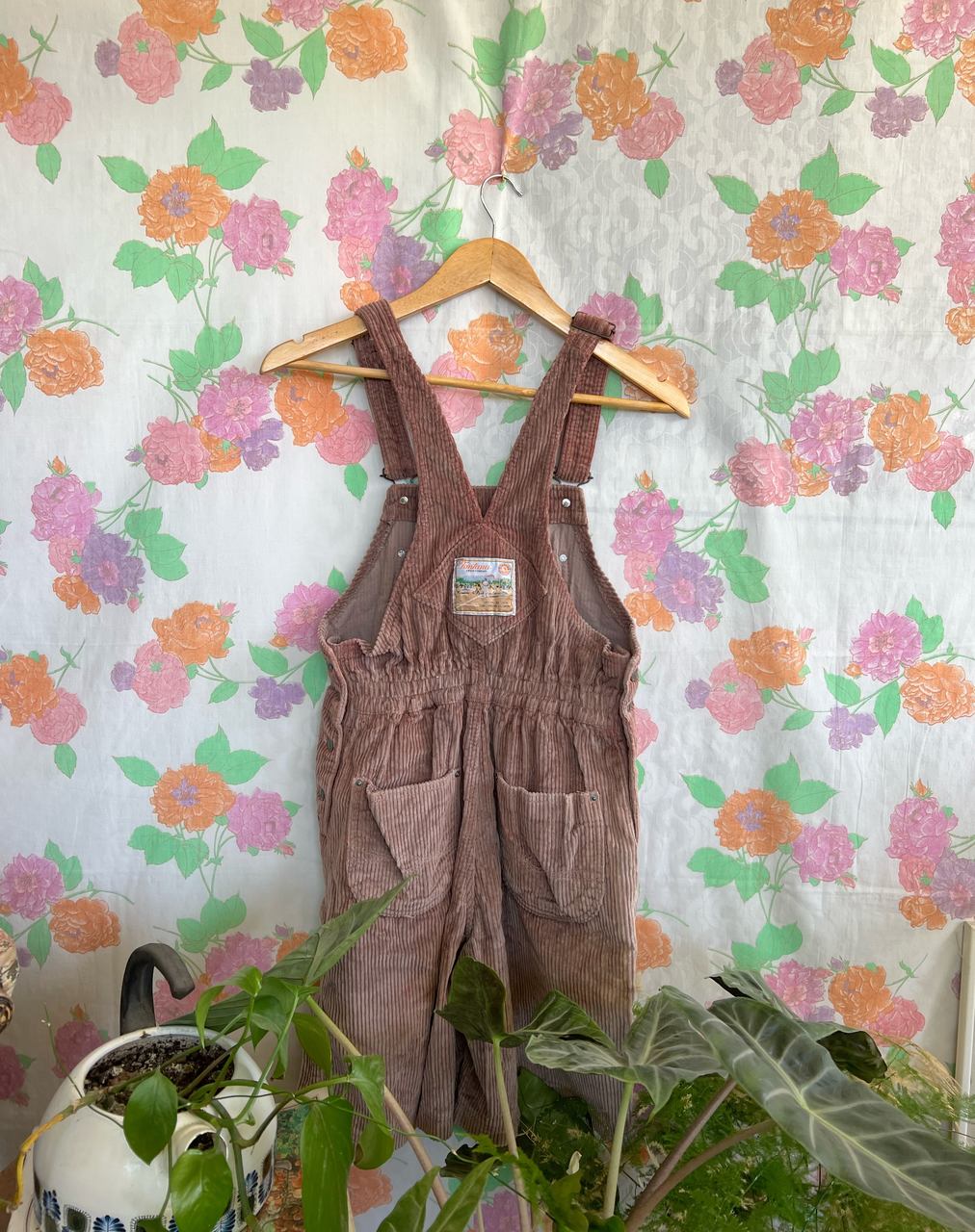 Corduroy Vintage Short Jumpsuit