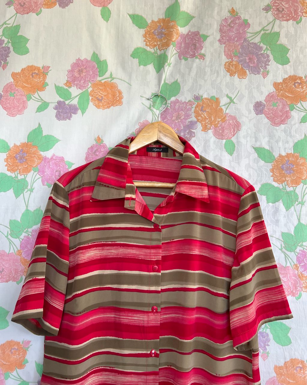 Loose Vintage Striped Shirt