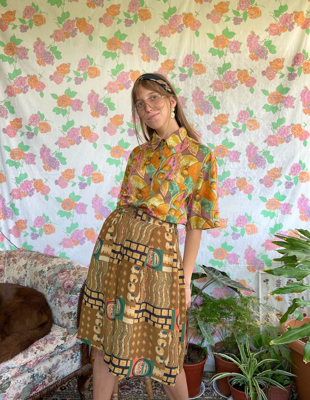 Vintage Adama Printed Bermuda