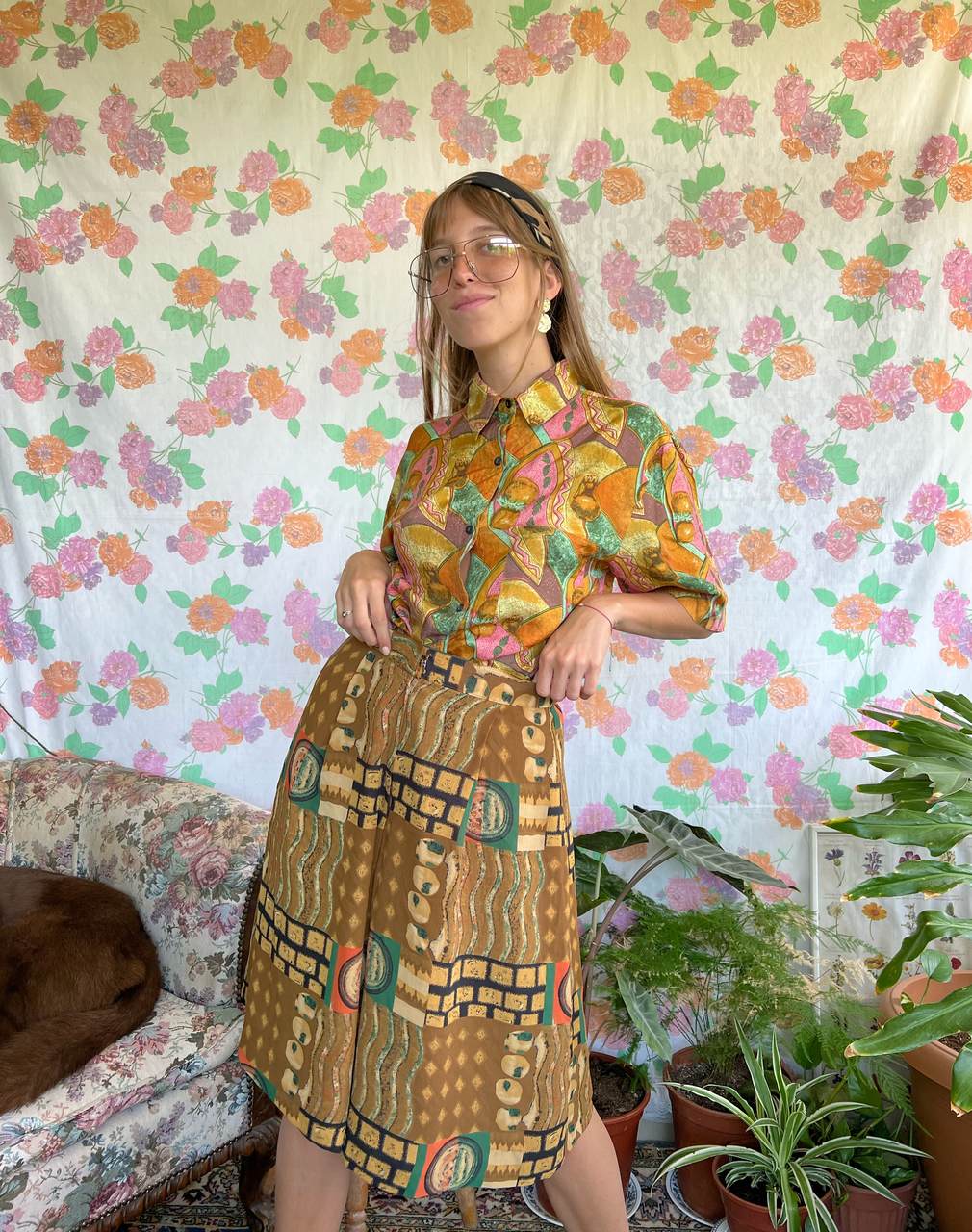 Vintage Adama Printed Bermuda