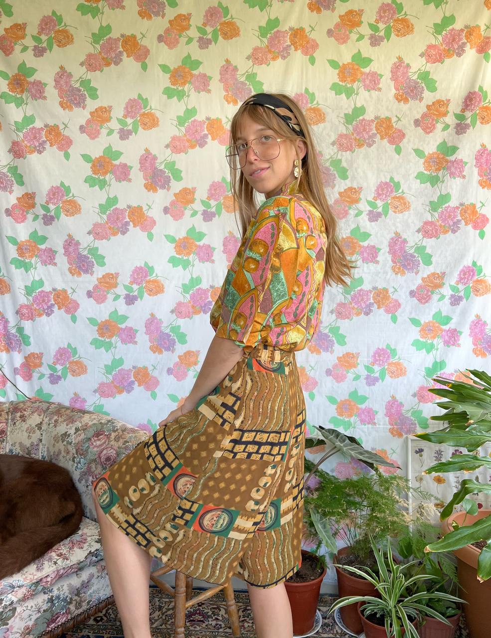 Vintage Adama Printed Bermuda