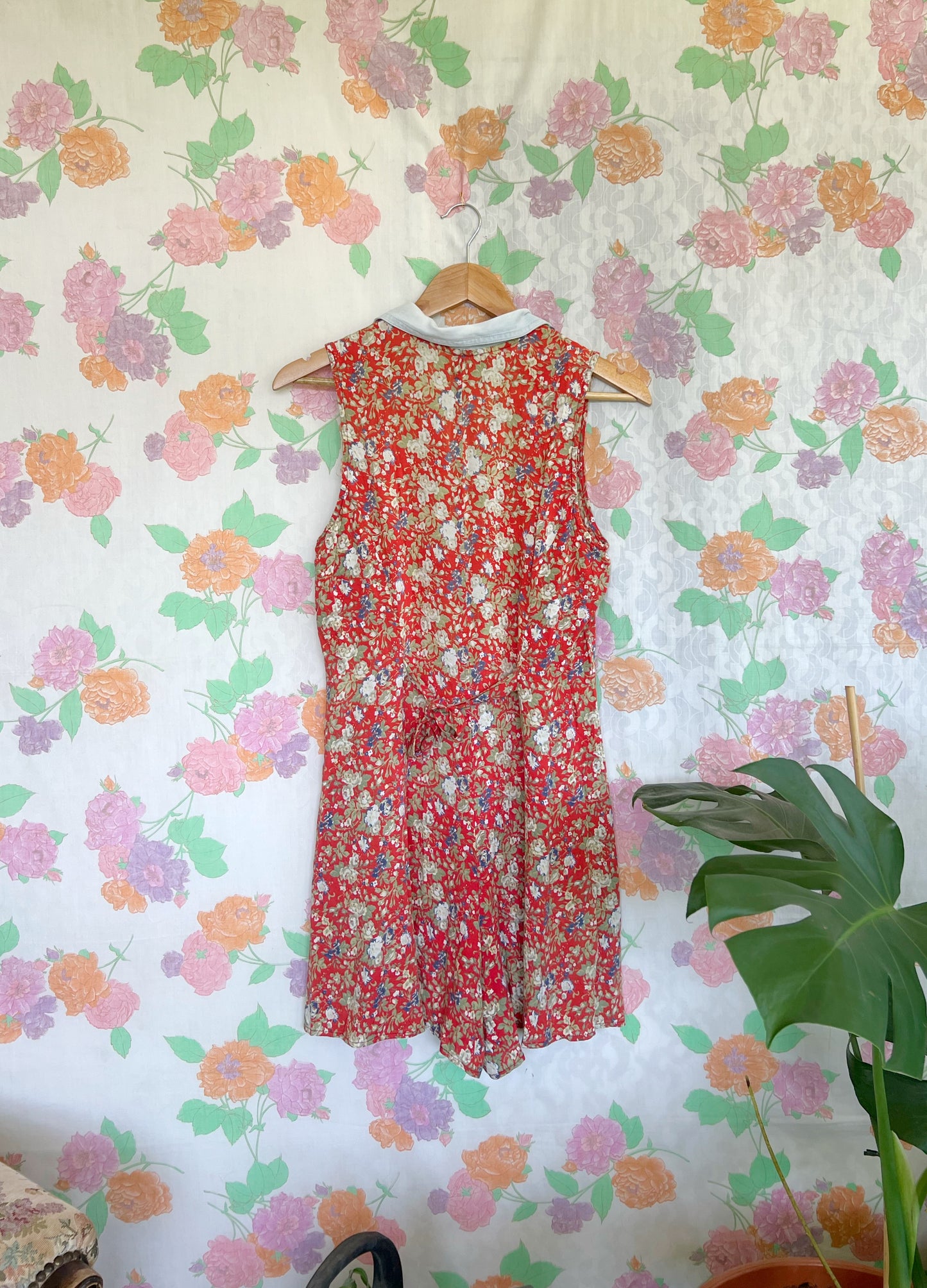 90's Cotton Printed Jumpsuit