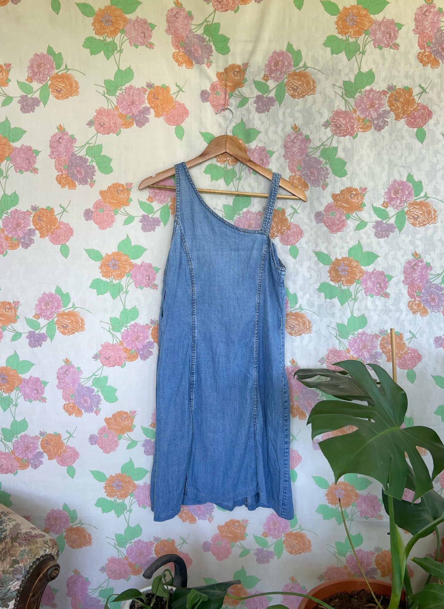 90's Denim Assimetric Dress