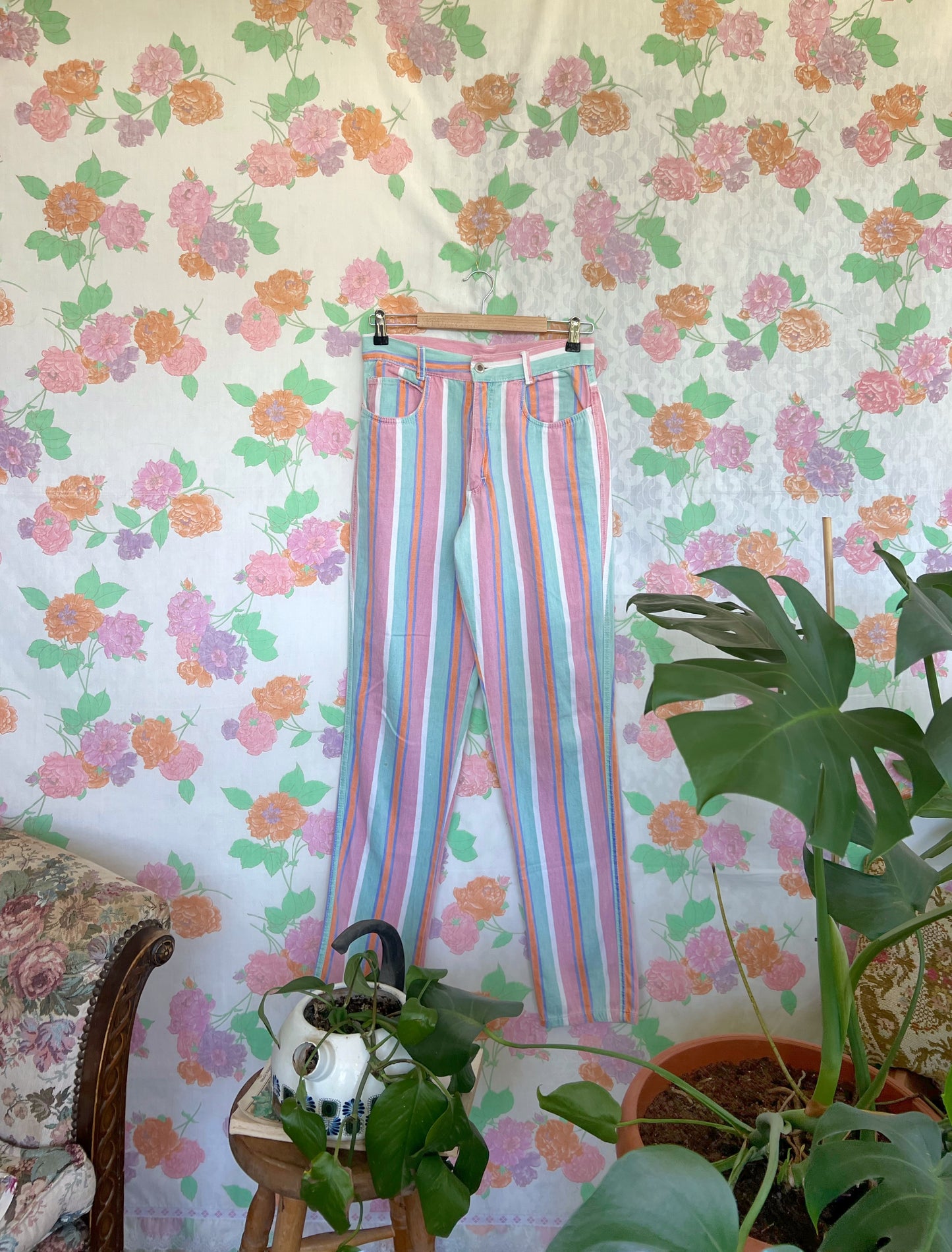 Hamuche 90's Pastel Striped Pants