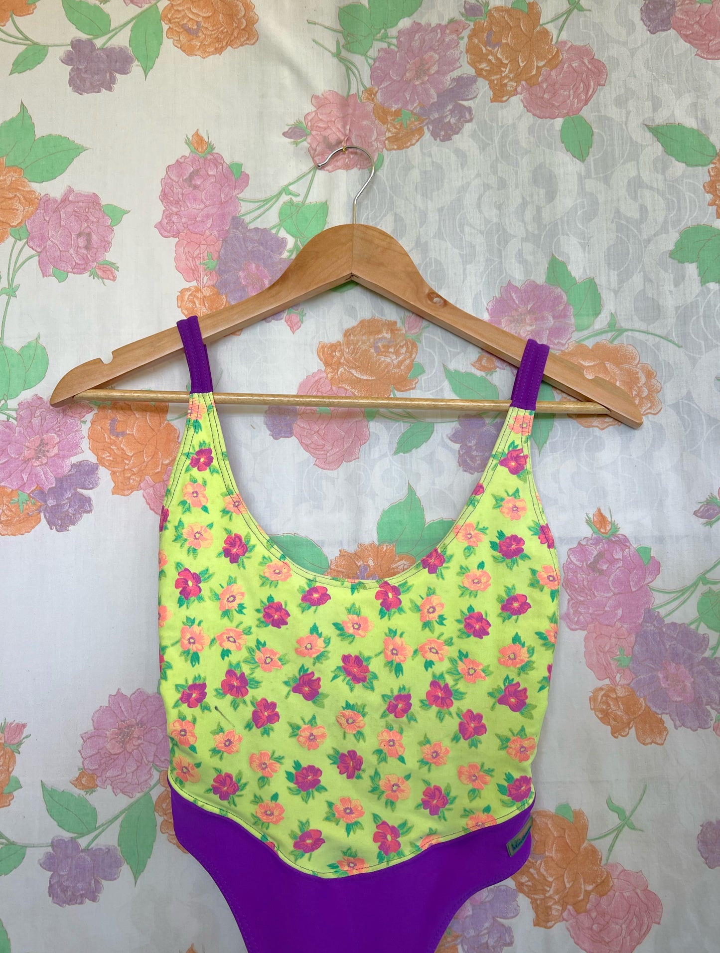 Purple Neon Vintage Swimsuit