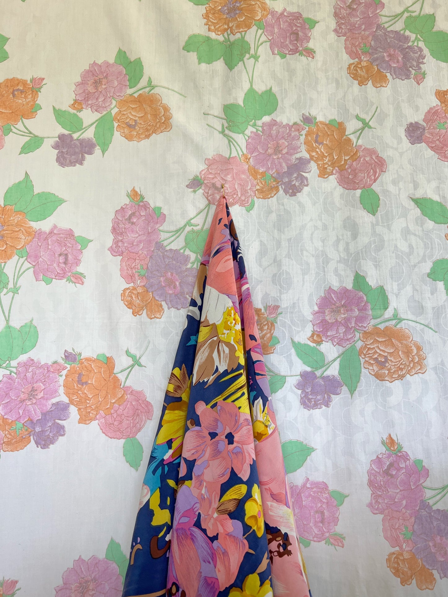 Flower Printed Silk Scarf