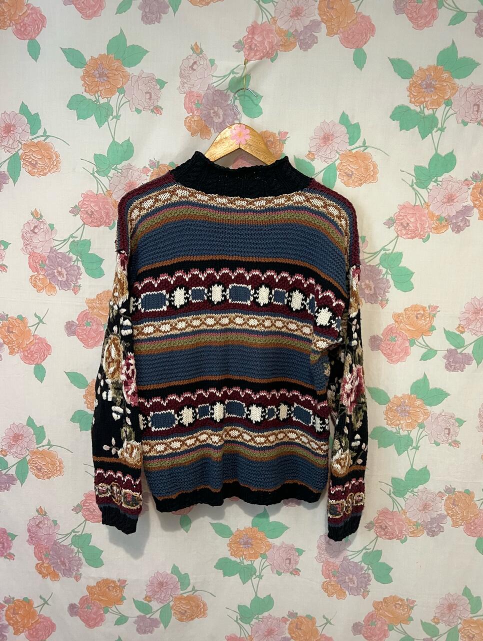 00's Multicolor Wool Cardigan