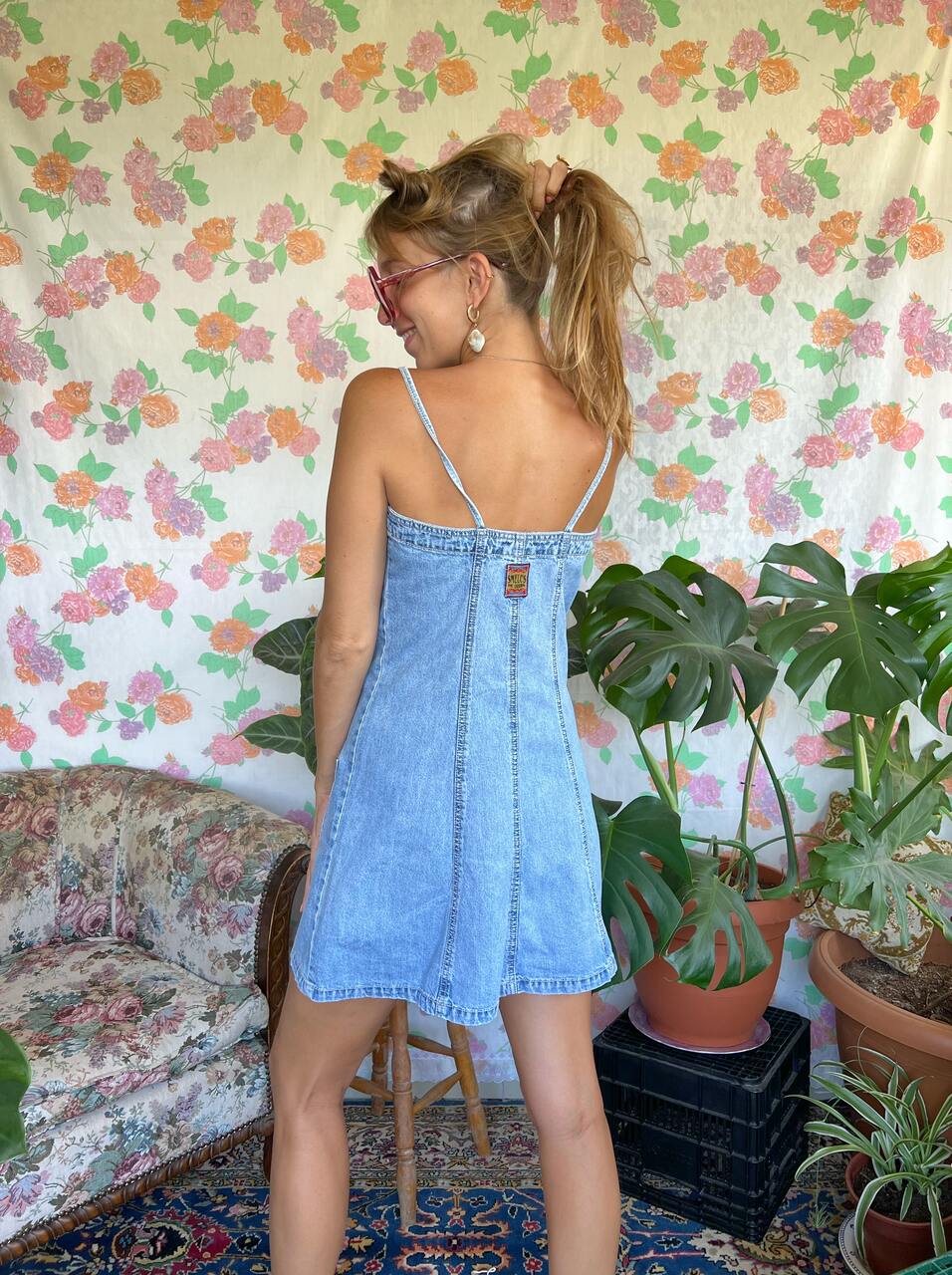 90's Smelcs Denim Button Dress