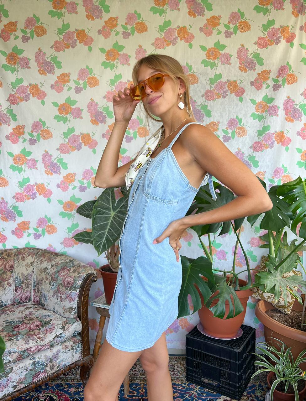 Light Denim 90's Dress