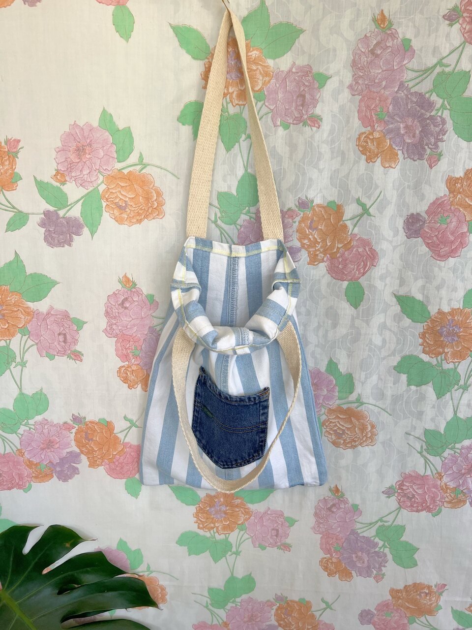 Upcycled Denim Tote Bag