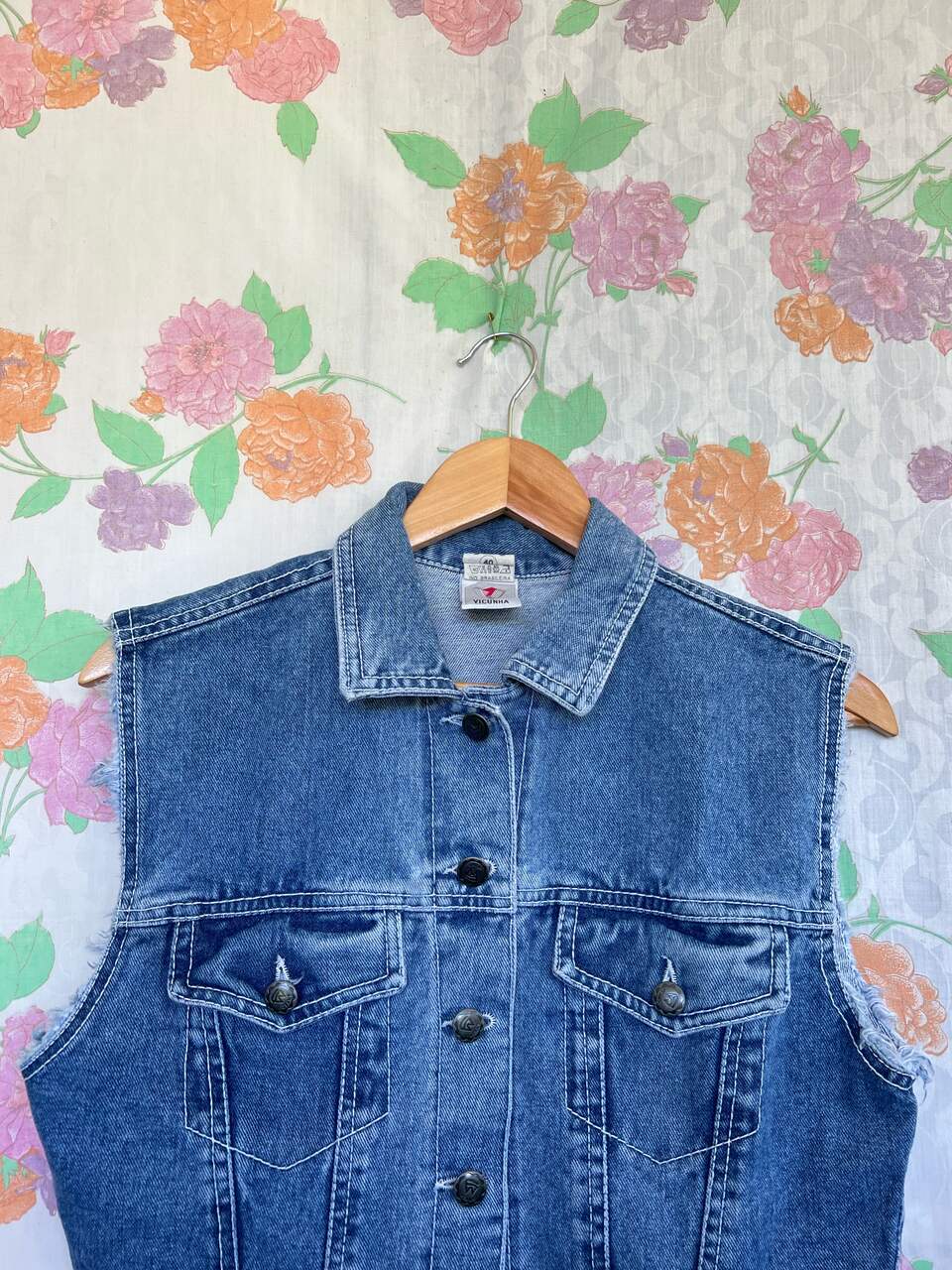 90's Denim Cropped Top