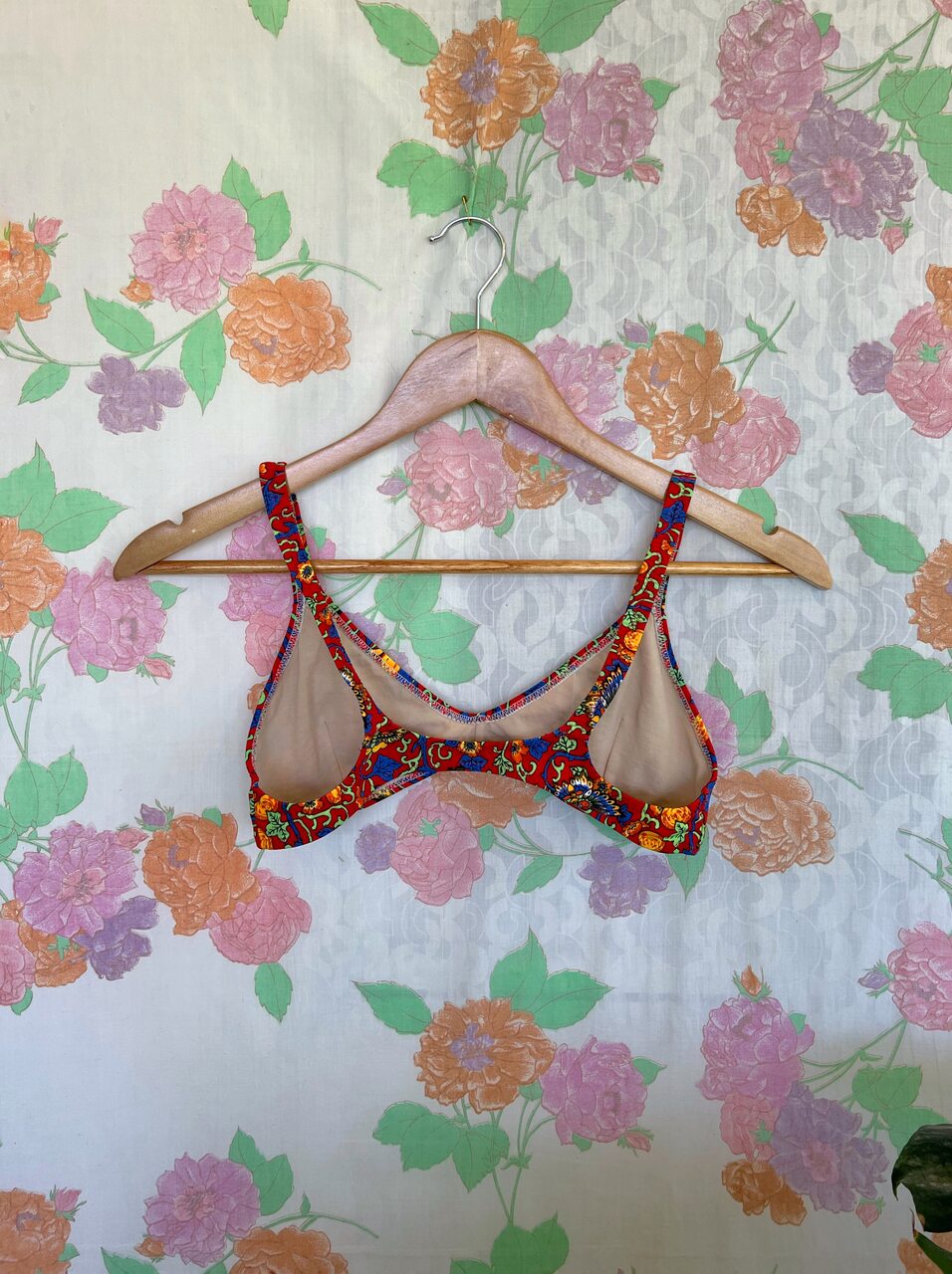 90's Printed Bikini Top
