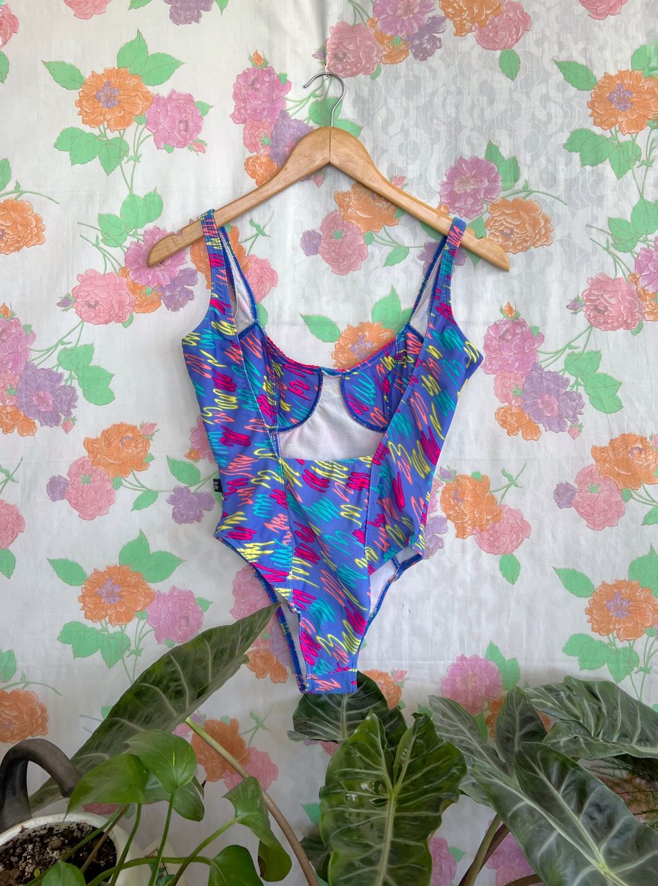 80's Sketch Vintage Swimsuit