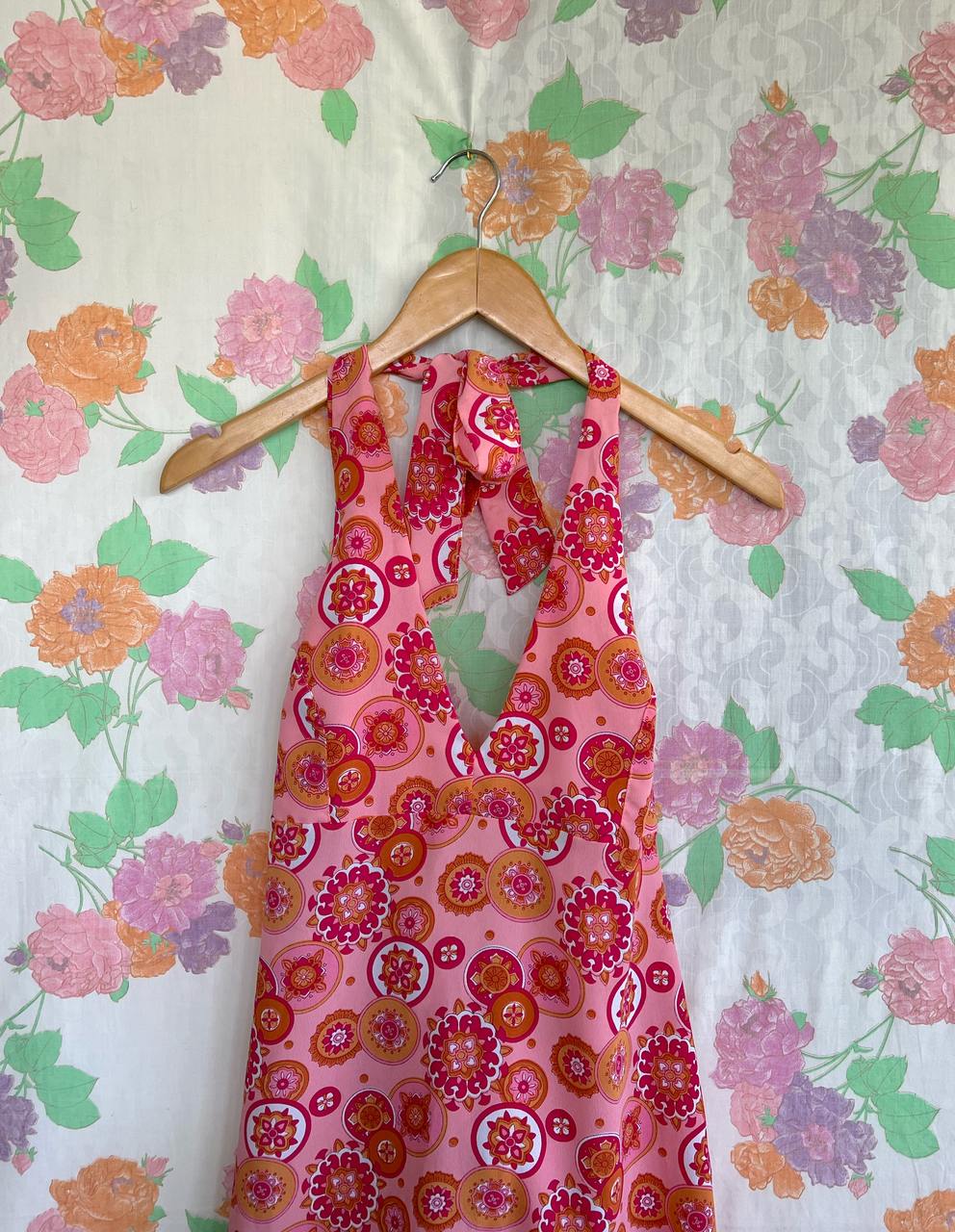90's Pink Pattern Dress