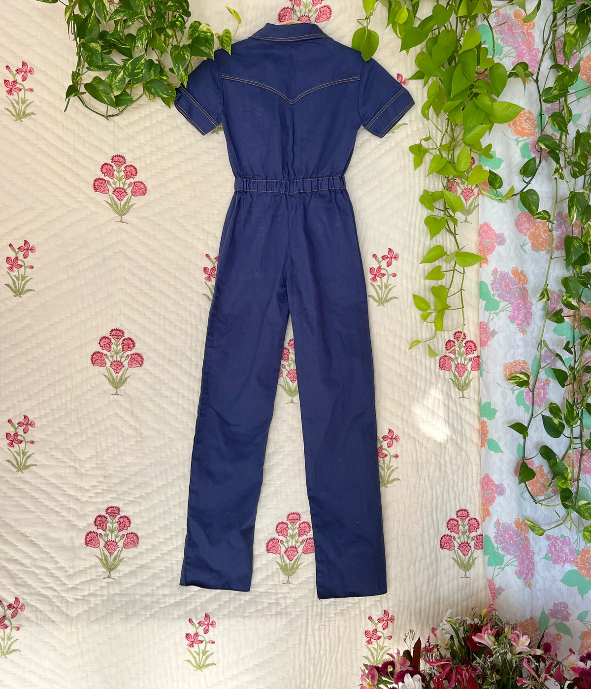 90's Unique Blue Overall