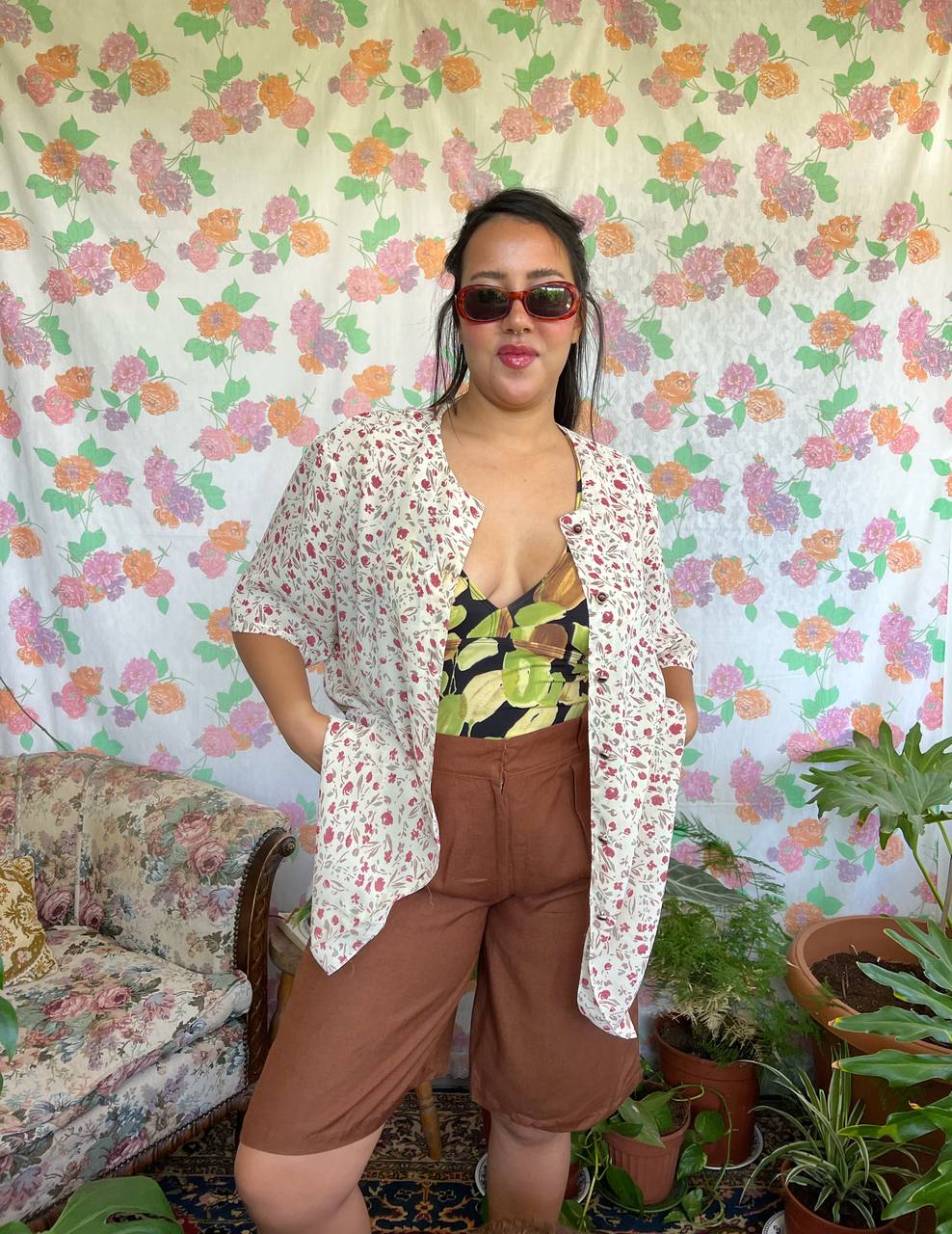 Floral Print Delicate Shirt