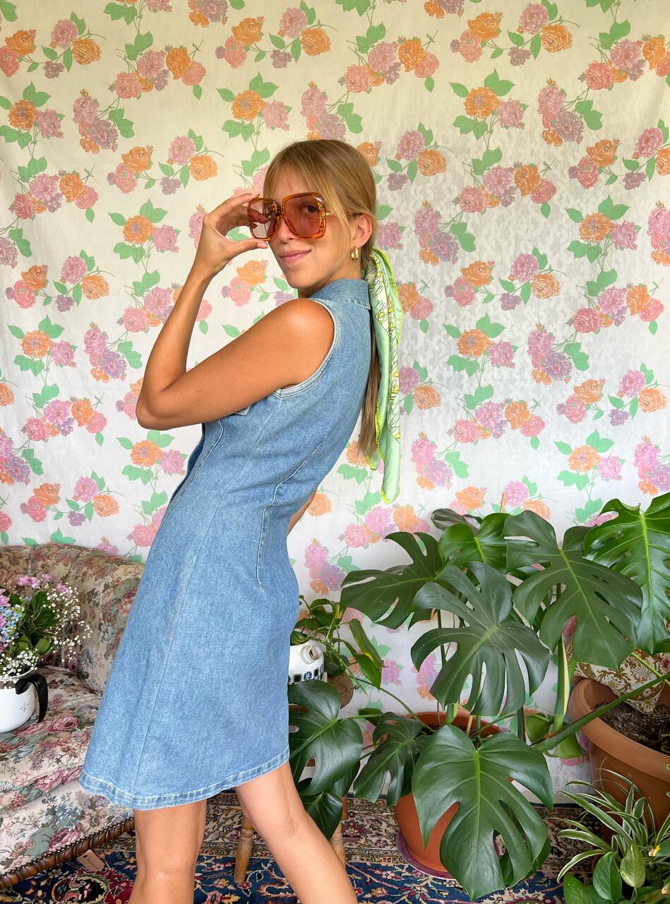 90's Denim Slim Dress