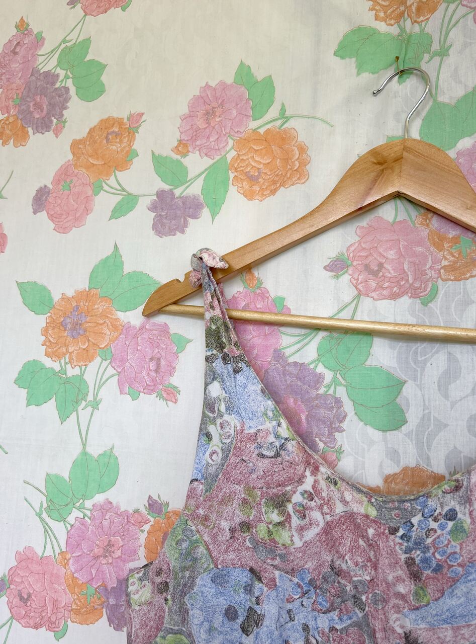 90's Viscose Short Jumpsuit