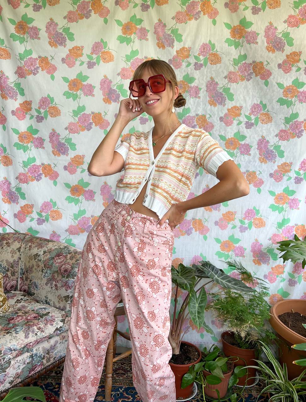 90's Pink High Waist Pants