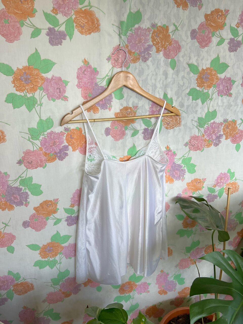 Detailed Short White Nightdress