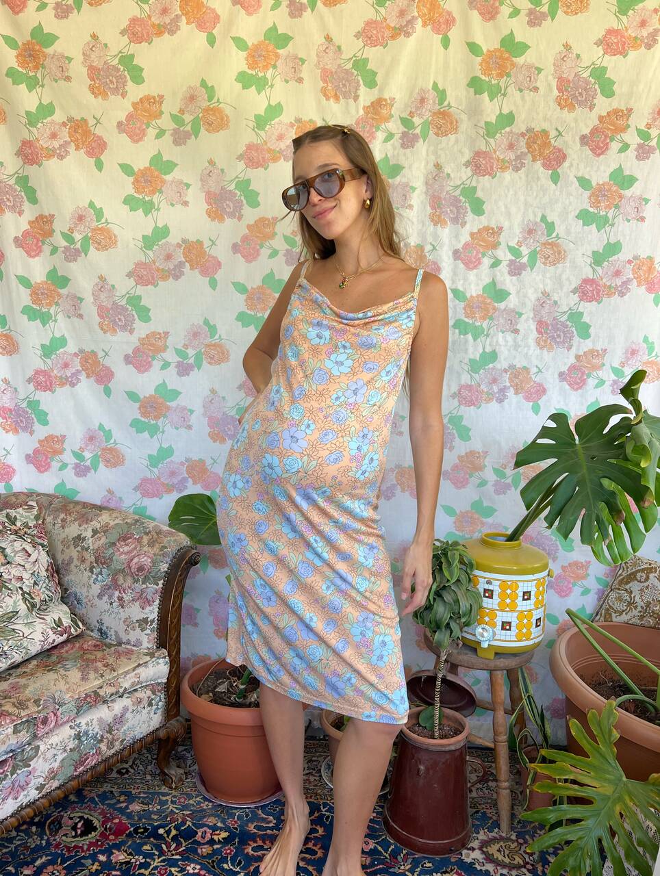 2000's Stretchy Midi Dress