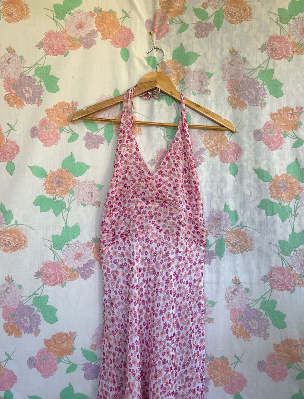 2000's Pink Flower Dress