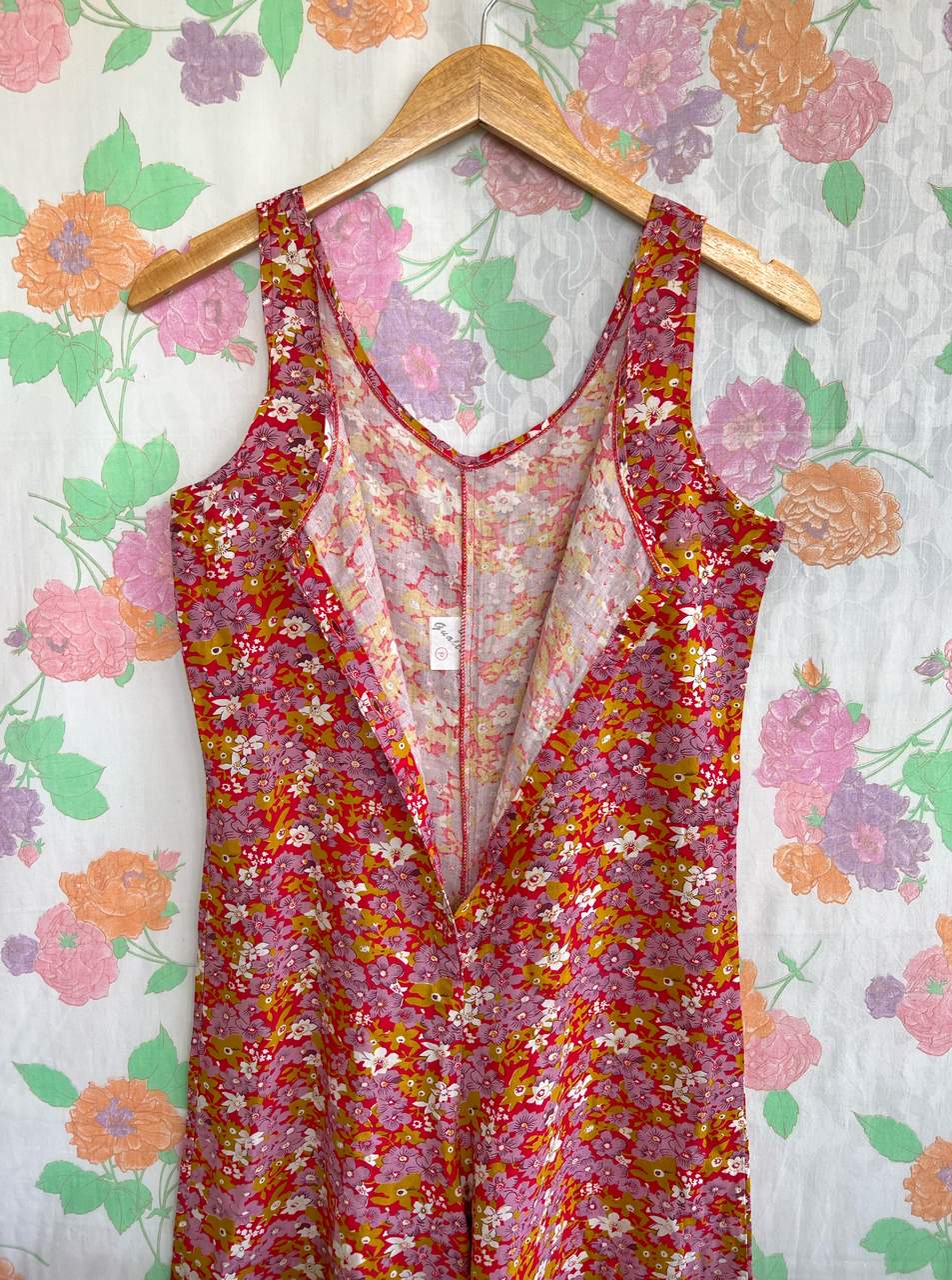 Flowery Vintage Viscose Jumpsuit