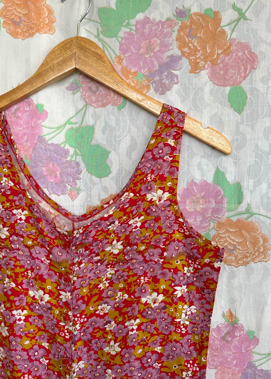 Flowery Vintage Viscose Jumpsuit