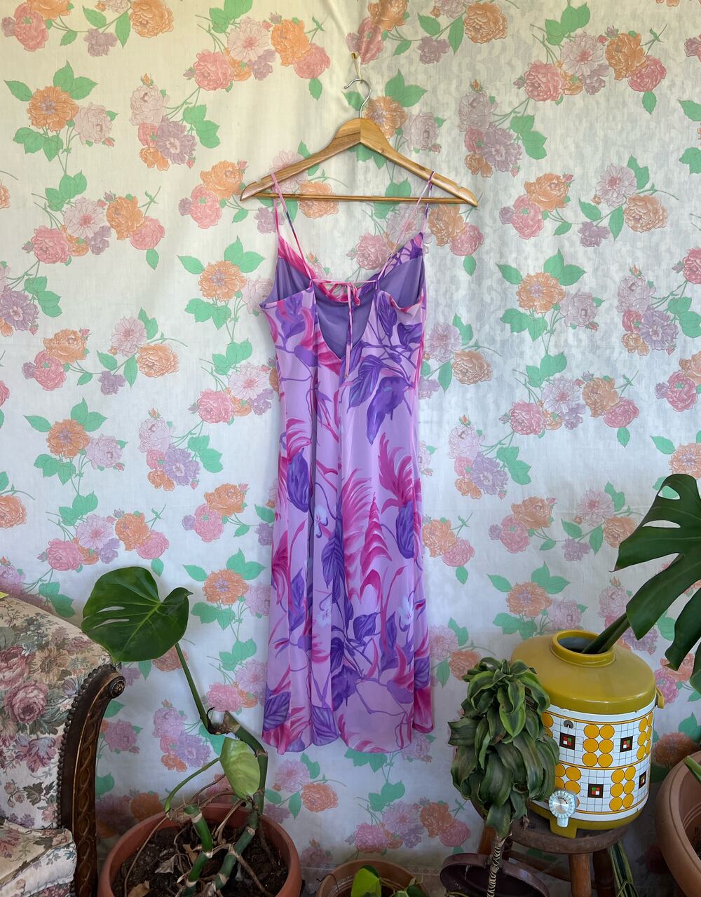 2000's Purple Swirl Dress