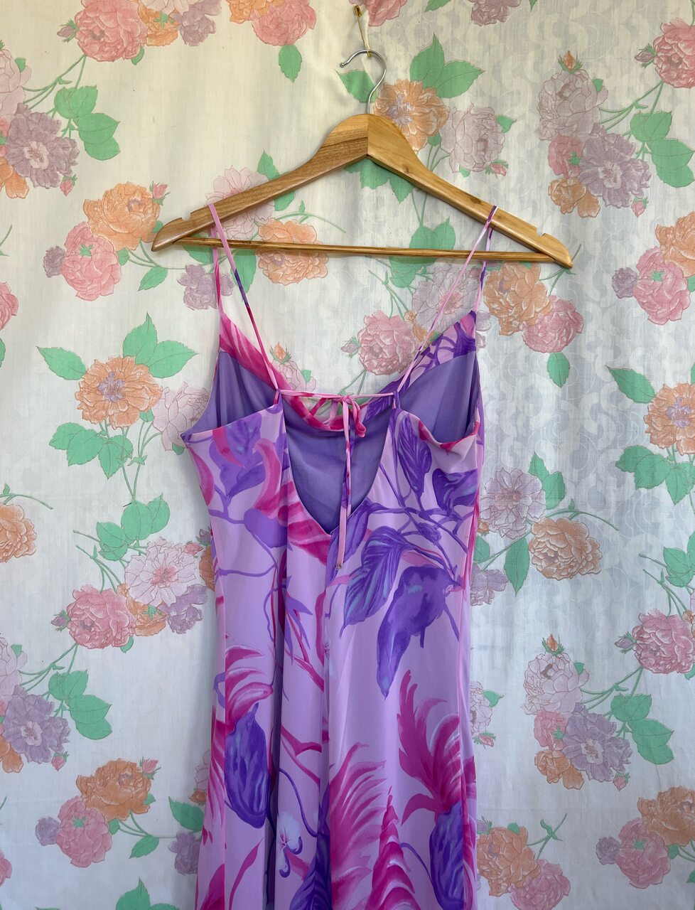 2000's Purple Swirl Dress