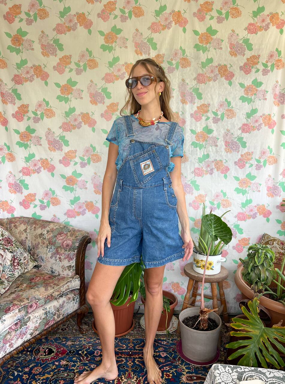 90's Blue Rose Top