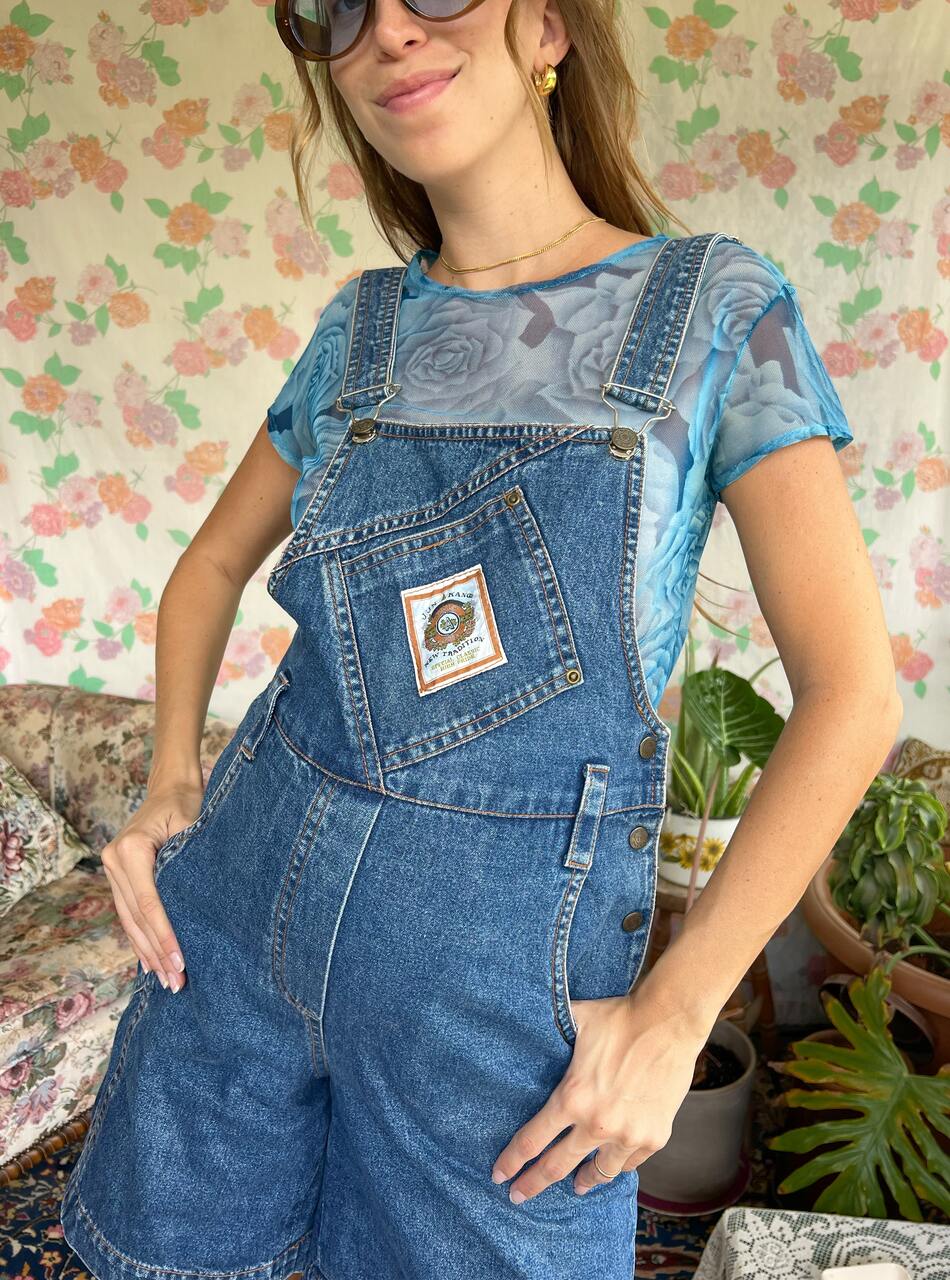 90's Blue Rose Top