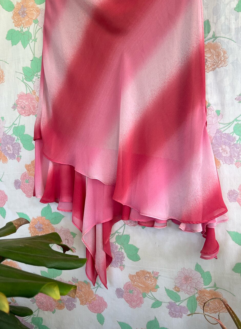 90's Dyed-Printed Skirt