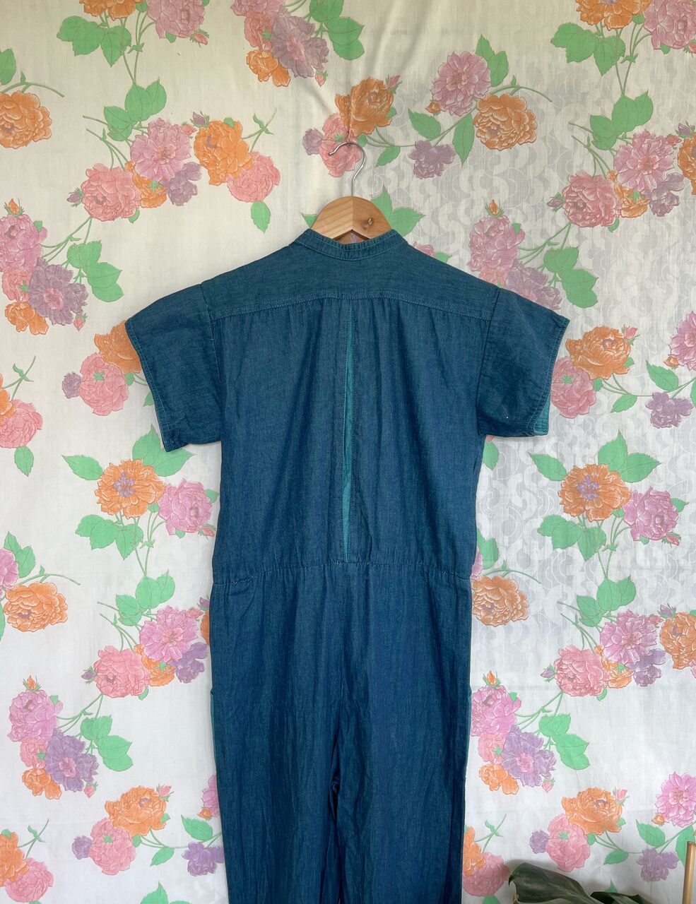 Unique 80's Blue Jumpsuit
