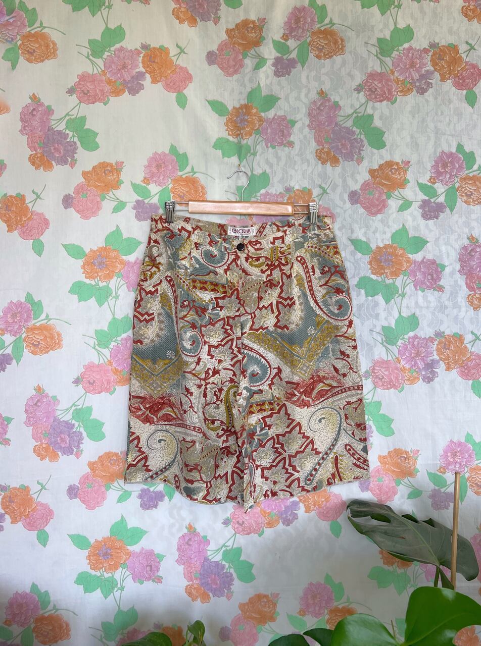 Earthy Tones Vintage Bermuda